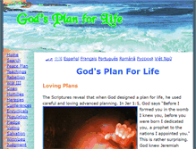 Tablet Screenshot of godsplanforlife.org